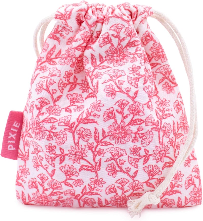 Pixie Cup Pixie Menstrual Cup Storage Bag Case - 100% Organic Cotton Reusable Holder for Period Cups, Discs, and Kegel Balls - Store After Using Sterilizer or Wash - Container to Keep Menstrual Cup Cleaner - Image 1